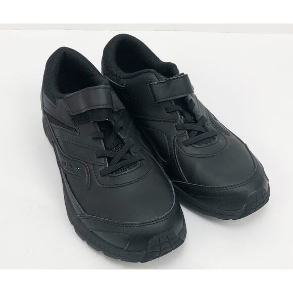 Saucony Boys Mens Cohesion 13 Athletic Shoes 6.5 Black AC Closure Non Slip NWOB - Picture 3 of 10